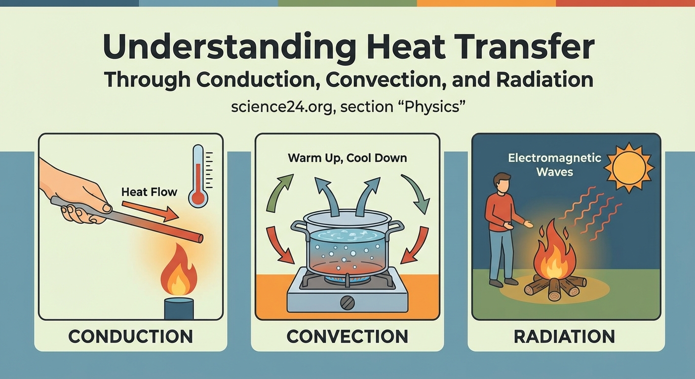 Understanding Heat Transfer Through Conduction, Convection, and Radiation - Illustration 1
