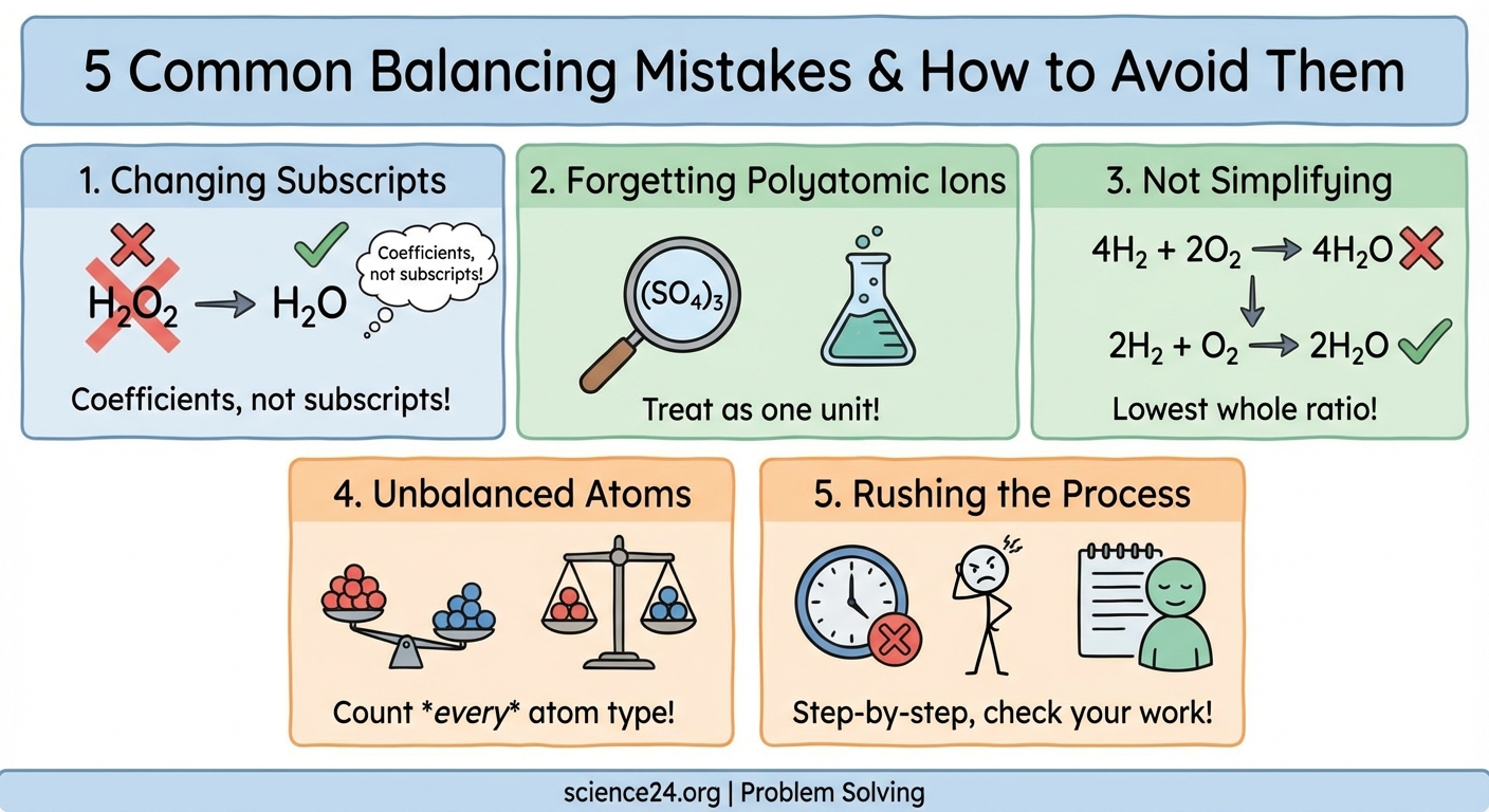 5 Common Mistakes When Balancing Chemical Equations and How to Avoid Them - Illustration 2