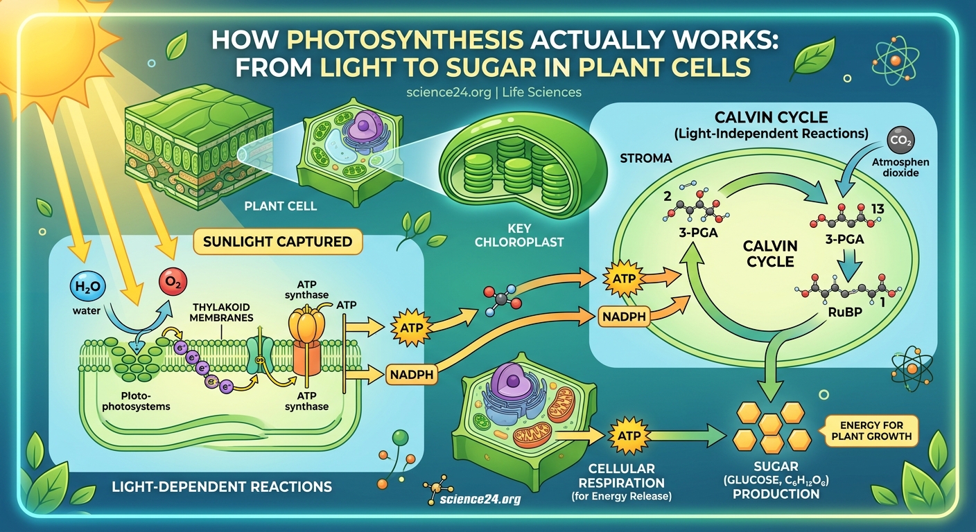 How Photosynthesis Actually Works: From Light to Sugar in Plant Cells — 2