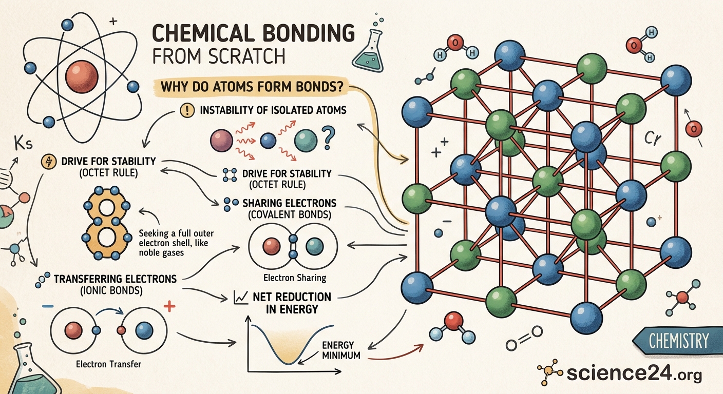 Why Do Atoms Form Bonds? Understanding Chemical Bonding from Scratch — 1