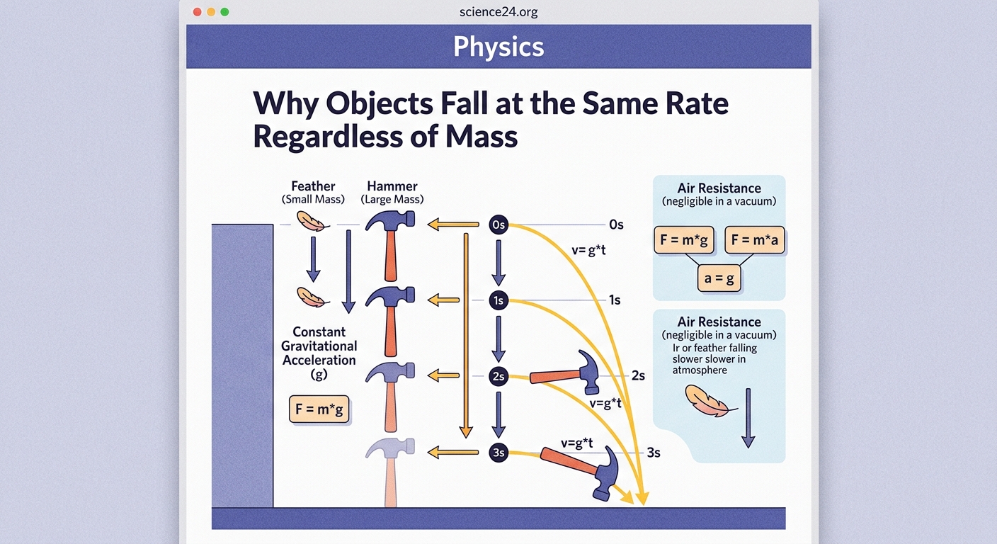 Why Objects Fall at the Same Rate Regardless of Mass — 2