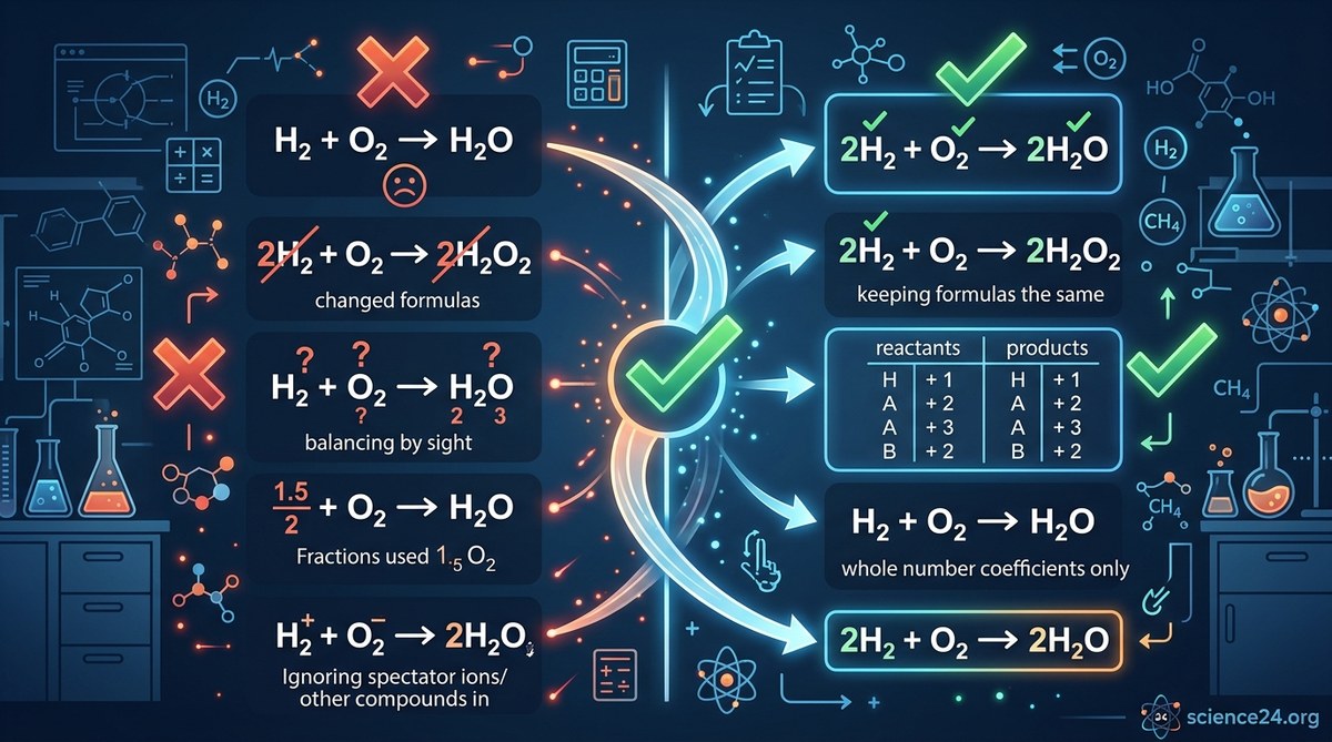 5 Common Mistakes When Balancing Chemical Equations and How to Avoid Them