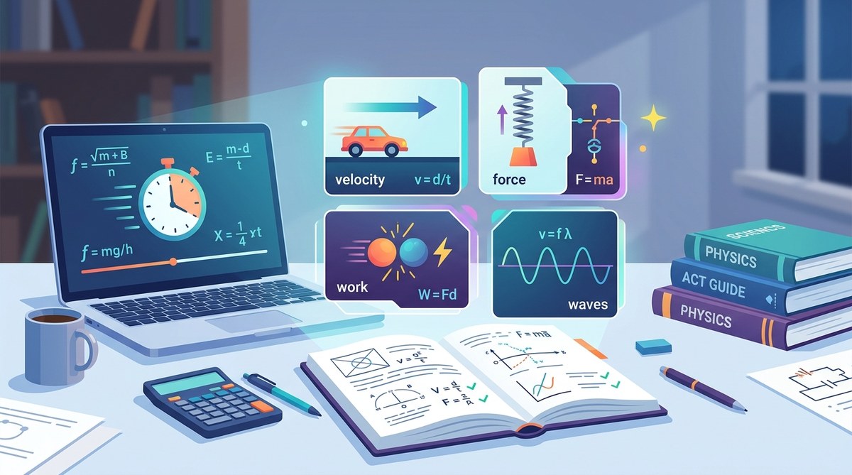 5 Last-Minute Physics Formulas Every ACT Student Must Memorize