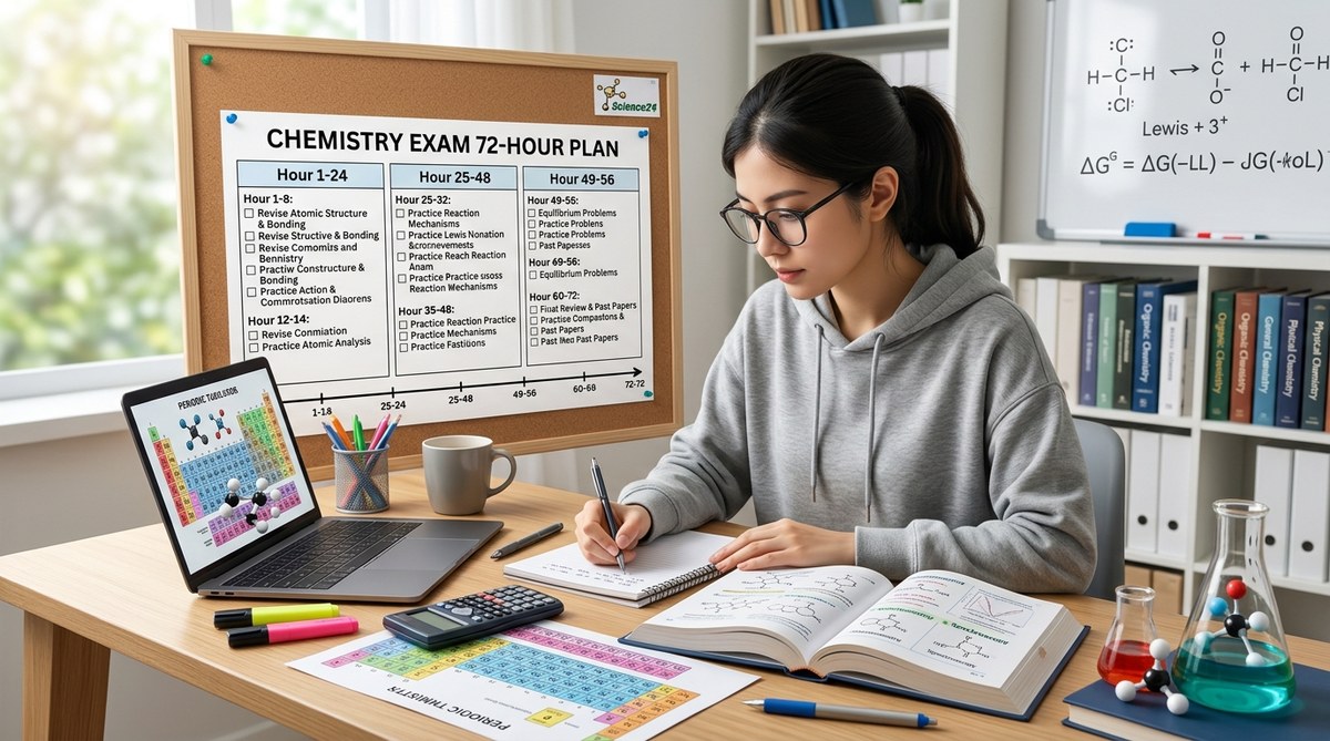 The 72-Hour Study Plan That Actually Works for Chemistry Exams
