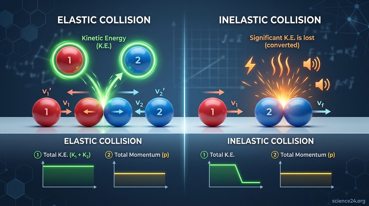 What Happens to Energy During Elastic and Inelastic Collisions