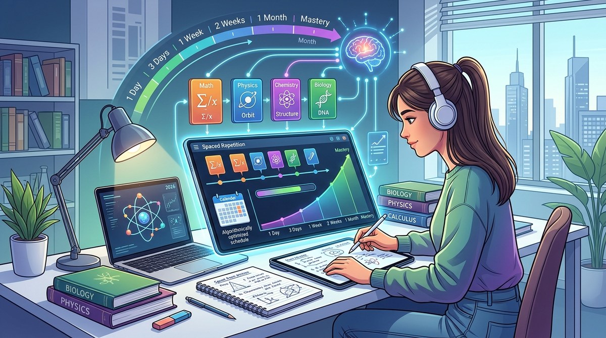 How to Use Spaced Repetition to Master STEM Exam Material in 2026