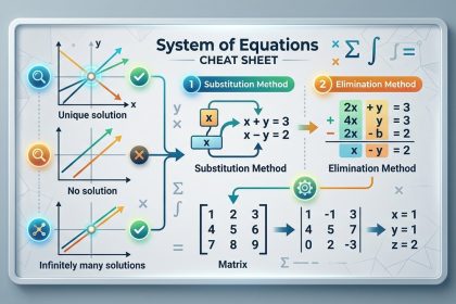 The Ultimate Cheat Sheet for Solving Systems of Equations